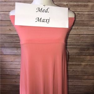 Medium Lularoe Maxi. Brand new with tag still on it. Peach color.